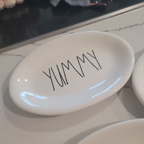 Rae Dunn Holiday plates Christmas Thanksgiving cookie nibble yummy let's eat - Picture 6 of 12